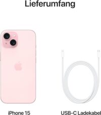 Apple iPhone 15 (128 GB) - Pink – Bild 6