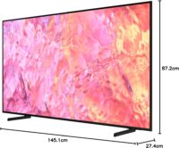 Samsung QLED 4K Q60C 65 Zoll Fernseher, Quantum-Dot-Technologie, Quantum HDR, AirSlim Design, Smart TV [2023] (65Q60C) – Bild 4