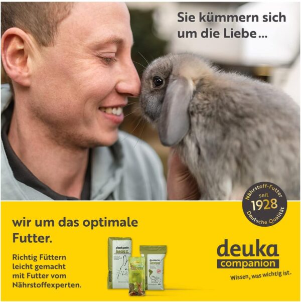 deukanin fit Kräuter & Petersilie 25 kg | Kaninchenfutter | Starterfutter für Junge Kaninchen, Meerschweinchen und Chinchillas | Ergänzungsfuttermittel – Bild 3