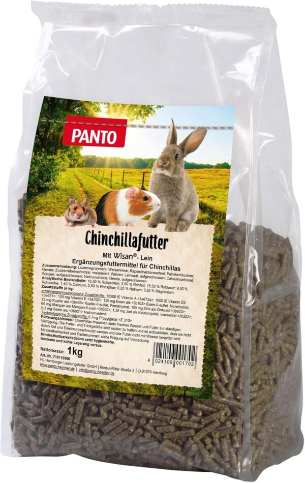 Panto Chinchillafutter 1 kg, 5er Pack (5 x 1 kg)