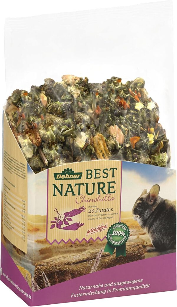 Dehner Best Nature Nagerfutter Adult, Chinchillafutter, 2 kg